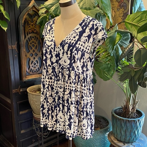 Anthropologie Ikat Ladder Lace Tunic - Picture 3 of 11